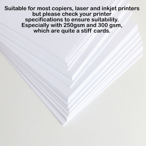 White Card Thick Matt Paper Sheets A2 A3 A4 A5 A6 Printer Copier 120gsm - 300gsm — image 9