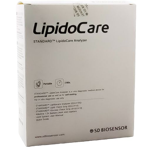 LipidoCare Meter for Total Cholesterol, HDL Cholesterol, Triglycerides & Glucose — image 2