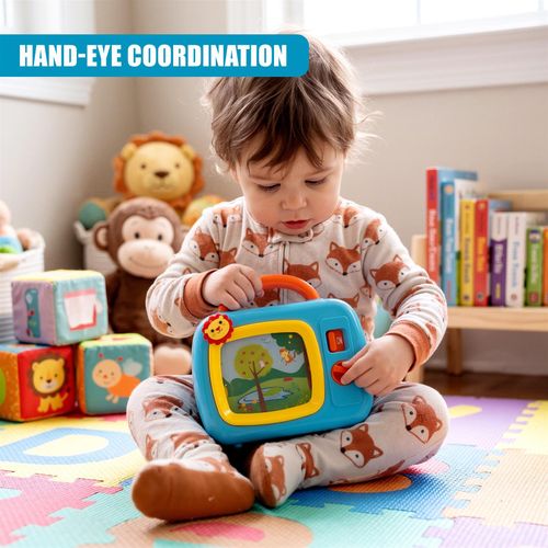 My First TV Baby Musical Television Colourful Toy Safari Animals Lullaby Play — image 3