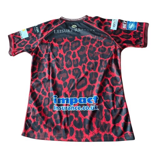 Leigh Leopards Rugby League Home Shirt 2024 - Patrick Medium Red Jersey Top — image 2