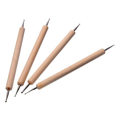 9 Pcs Ball Stylus Dotting Modeling Tools Clay Ceramics Pottery Carving Tool Set — image 4