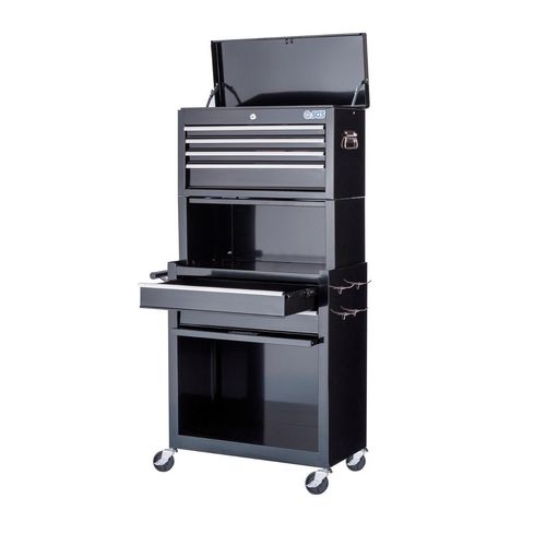 SGS Mechanics 6 Drawer Tool Box Chest & Roller Cabinet, Smooth Drawers & Locks — image 3