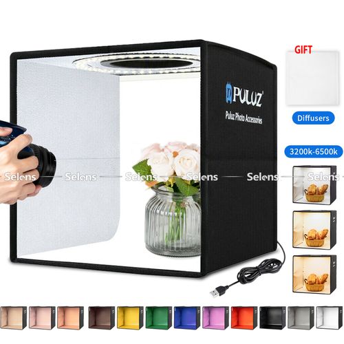 PULUZ LED Photo Box Studio Lighting Box Cube Portable Photography Backdrop — image 1