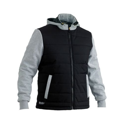 Bisley Workwear Flex Move Jacket Hooded Puffer Fleece  Long Sleeve S-3XL — image 1