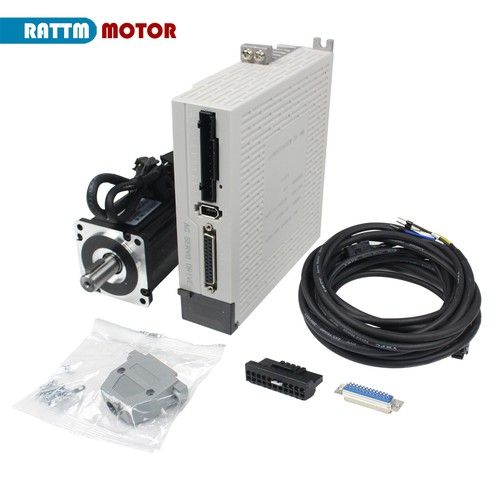 400W 600W 750W 1000W AC CNC Servo Motor Controller Kit RS232 3000rpm/6000rpm