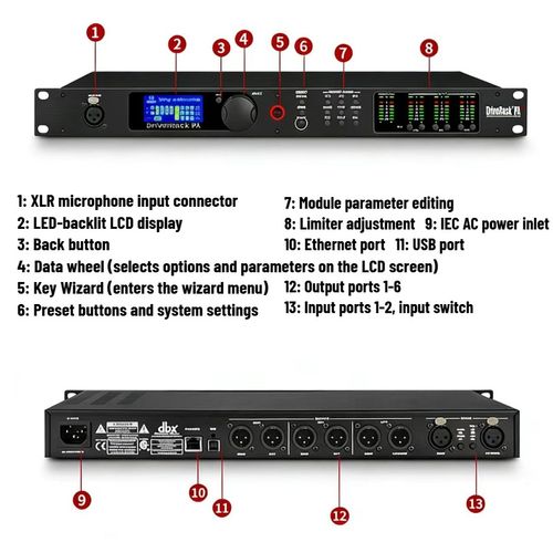 New PA2 Digital Audio Processor Loudspeaker Management System 2 Input 6 Output — image 4