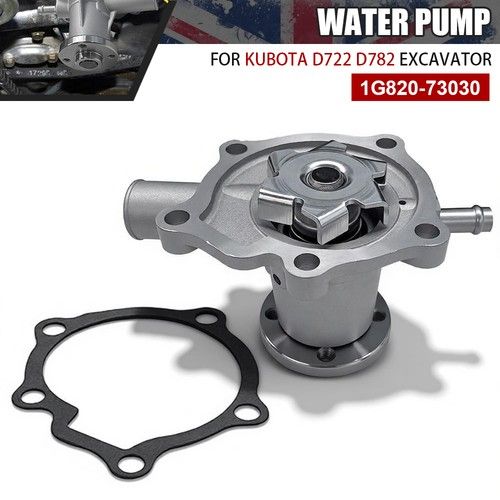 For Kubota D722 D782 Excavator KX018-4 KX41-3 U15 U17 Water Pump 1G820-73030 NEW