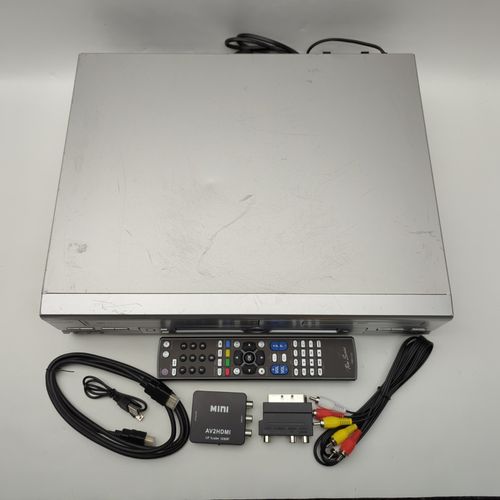 Sharp DV-NC65H VCR DVD Combo Player SCART S-Video Silver HDMI Remote Tested — image 3