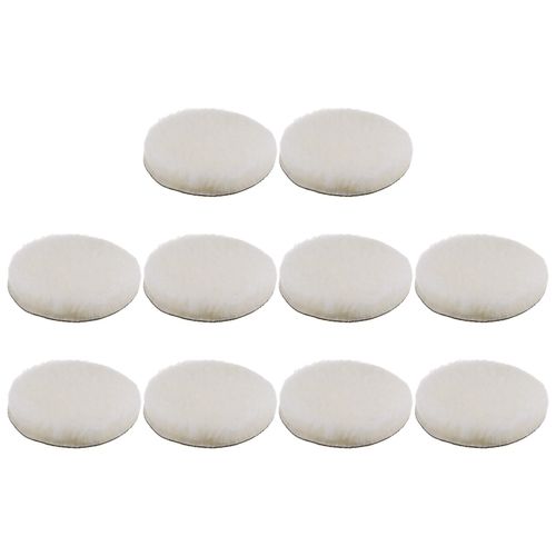 10pcs Wool Buffing Pads 5 inch Polishing Pad Polishing Buffing Pad Hook and Loop — image 1