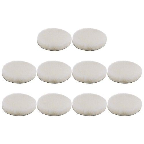10pcs Wool Buffing Pads 5 inch Polishing Pad Polishing Buffing Pad Hook and Loop