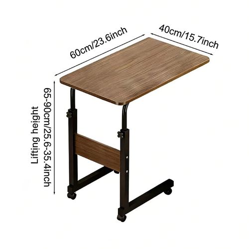 Medical Overbed Bedside Table Adjustable Height with Wheels Hospital Home Desk — image 7
