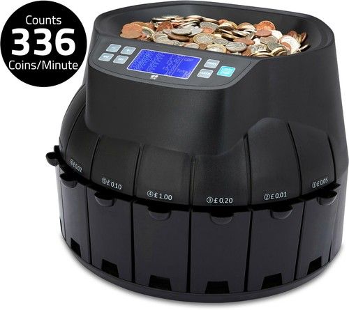 COIN MONEY COUNTER SORTER MACHINE CASH CURRENCY COUNTING GBP AUTOMATIC UK ZZAP