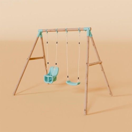Double Swing Set with Baby Swing - Wildwood II Waltons