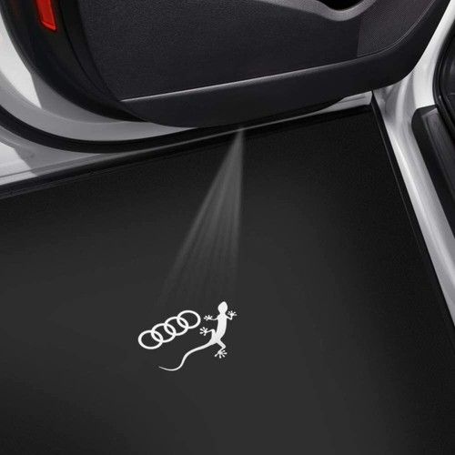 4G0052133K - Genuine Audi LED Puddle Lights Rings Logo Gecko - 2 x projector 