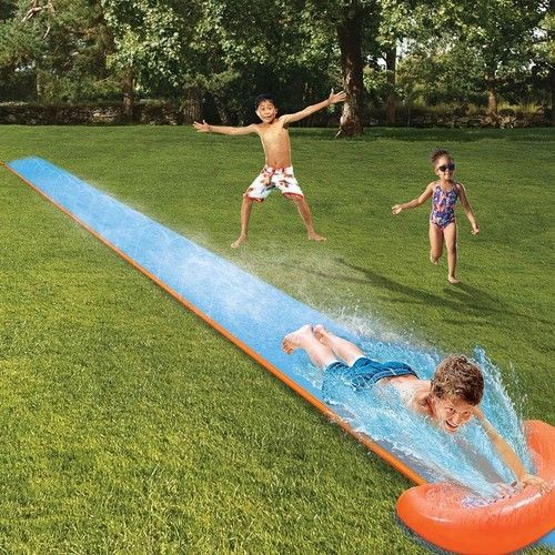 16' INFLATABLE RACEWAY GARDEN WATER SLIDE OUTDOOR RALLY PRO ACTIVITY FUN GAME