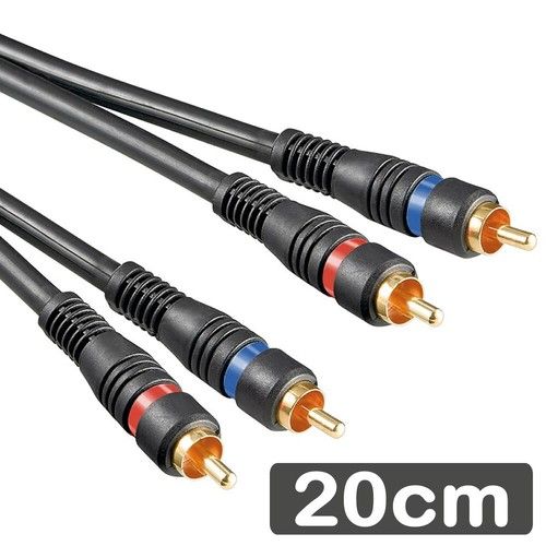 PRO TWIN RCA PHONO CABLE 2 x Male to 2 x Male DOUBLE SHIELDED AMP SUB LEAD