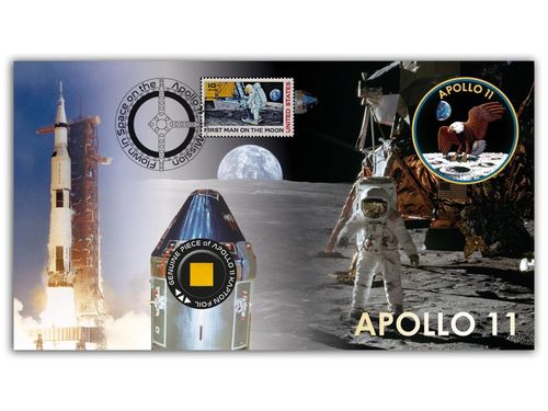 Apollo 11 Kapton Gold Foil Relic | Certified flown in Command Module FDC + COA — image 5