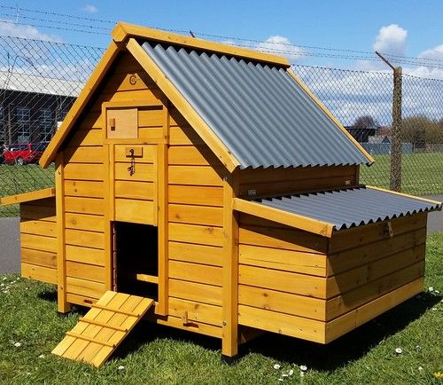 LARGE ECO10002N CHICKEN COOP RUN HEN HOUSE POULTRY NEST BOX COOPS HUTCH PLASTIC