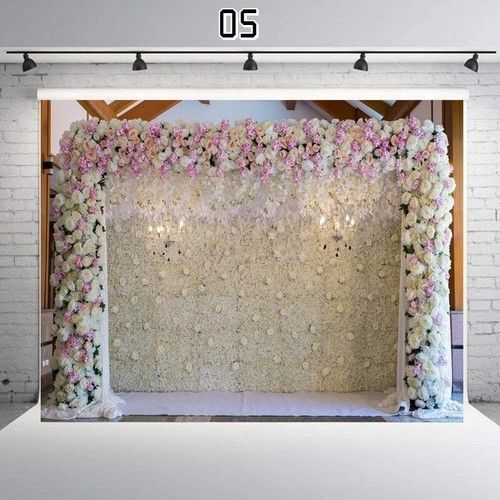Wedding Photography Backdrop Background Photo Studio Prop Decor 4.9x6.8ft