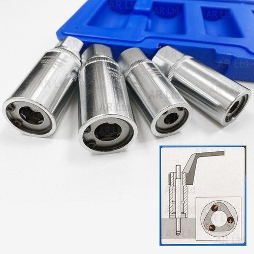 Stud Extractor Remover Socket Set 6-8-10-12mm. Stud Extracting Removal Sockets