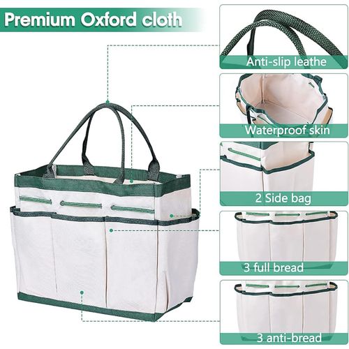 11pc Heavy Duty Garden Tools Set Stainless Steel with Tote Bag  Pruner  Gloves — image 4