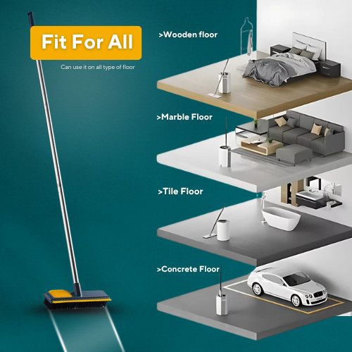 ONESAVE® Floor Scrubbing Brush Long Handle Soft Bristle Cleaning Brushes Mops — image 6