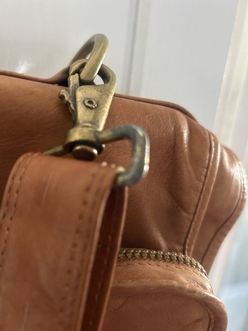 Tumi Dakota Brown Leather Garment Bag Suit Carrier Lockable Strap Keys — image 10