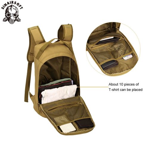 Tactical 25L Hiking Camping Hydration Backpack Military Rucksack Water Bag Black — image 6