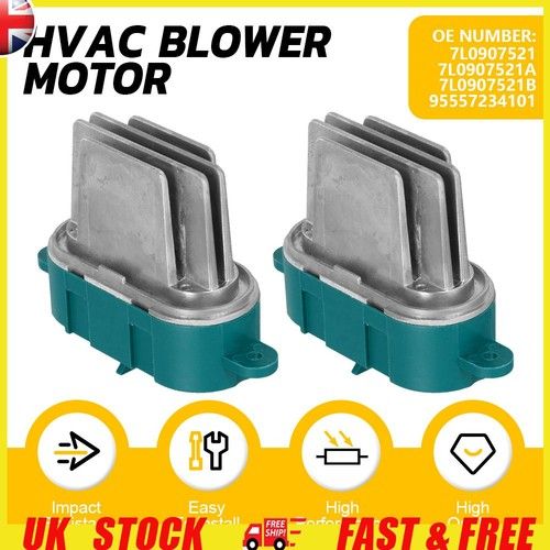 2x HEATER BLOWER FAN MOTOR RESISTOR FOR VW SHARAN TRANSPORTER T5 AMAROK TOUAREG