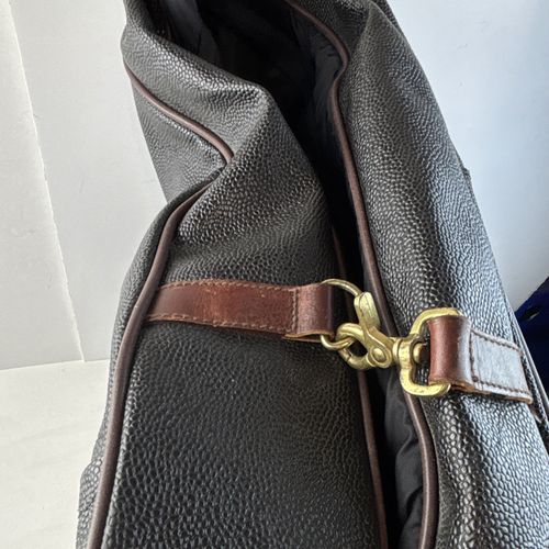 vintage Mulberry Scotchgrain garment travel bag / suit carrier Leather — image 3