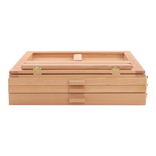 Large Tabletop Easel Adjustable Beech Wood Table Top Easel Portable Sketch Box — image 14