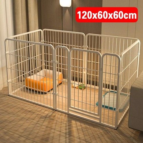 6Panel Dog Pet Puppy Playpen Metal Indoor Outdoor Dog Fence for Small Medium Dog