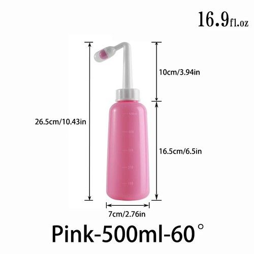 Portable Bidet Handheld Bottle Travel Personal Toilet Spray Water Washer 500ml