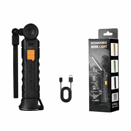 2PCS Work Light Rechargeable LED Magnetic COB Inspection Torch, Type-C Cordless — image 11