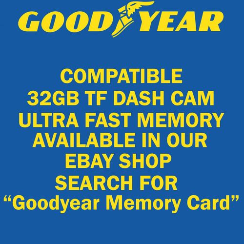 Goodyear Dual Lens Car Dash Cam with Front Rear Internal Camera HD Dashcam Taxi — image 8