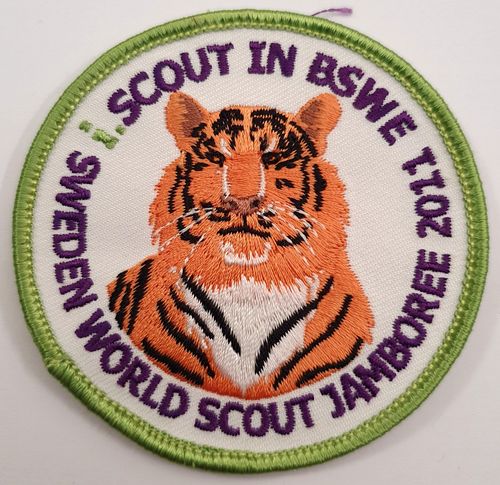 2011 22nd World Scout Jamboree Badge Patch Sweden. Scouts in BSWE — image 1