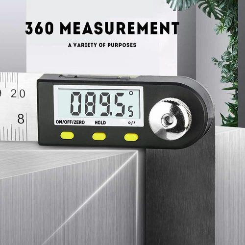 360 Degree Digital LCD Angle Finder Stainless Steel Ruler Measure Gauge Tool UK — image 8