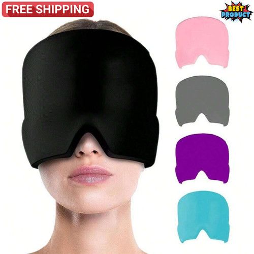 Migraine Relief Ice Cap Tension Heat Cold Therapy Mask Reusable Headache Ice Hat