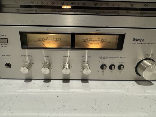 Triumph - HIFI Stereo tuner & Amplifier Silver TT-250 & TA-250Heavy Duty VINTAGE — image 7