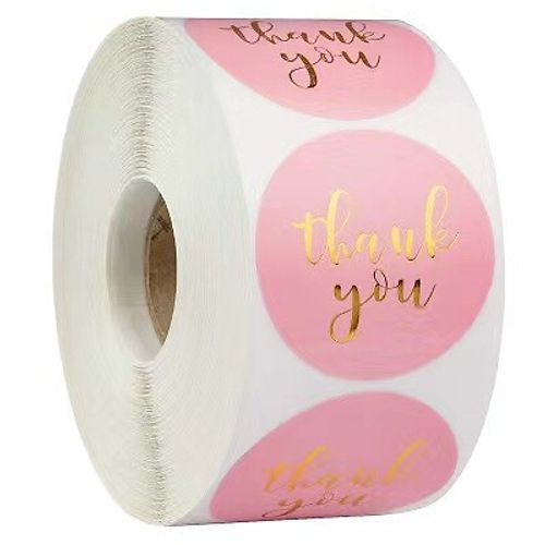 Thank You Stickers Self Adhesive Labels for Business Packaging Envelopes Gift