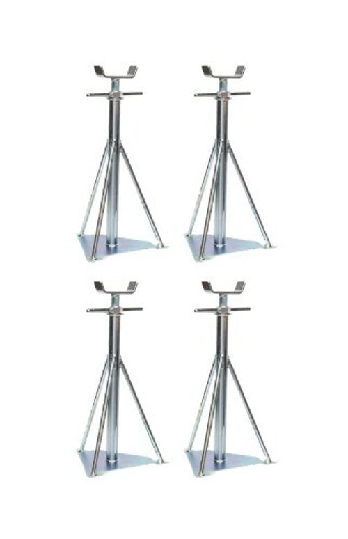 Static Caravan Large Axle Stands X4 Mobile Home Siting Chassis 14.5"-18.5"