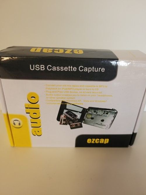 USB Cassette Capture audio tape and cassette to MP3 ezcap - untested