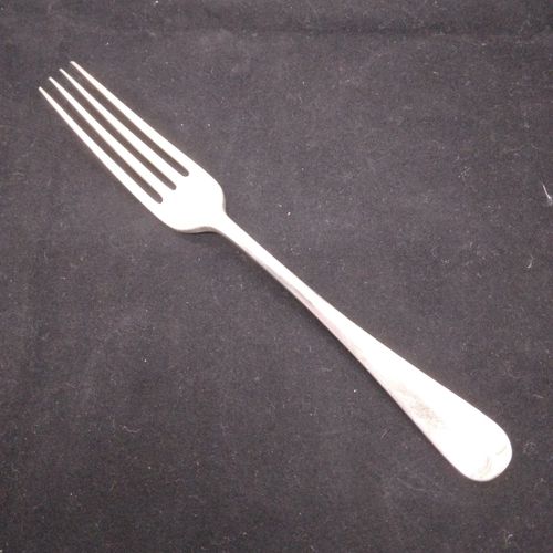 4 x Mappin & Webb Mappin Plate Rat Tail Patterned Silver Plate 8" Dinner Forks — image 9