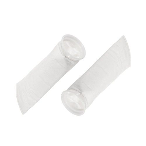 4 Inch Ring Filter Socks 1 Micron Mesh Bags Pool Skimmer Basket White 2Pack