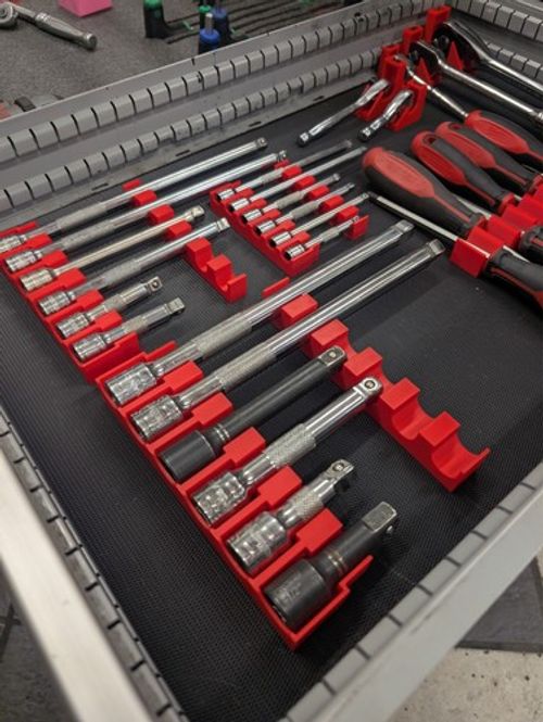 Magnetic Socket Extension Holder | Toolbox Organiser | Drawer Organiser