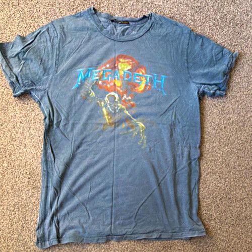 Vintage band T shirt megadeth trunk Ltd  rare Metal one of 500 made