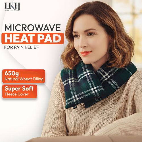 Microwave Heat Wheat Pack With Fleece Cover Pain Relief Shoulder Neck Warmer — image 3