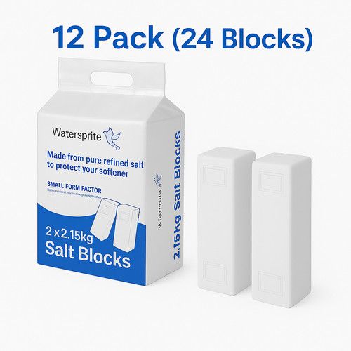 12 PACK 24 Blocks Waterprite Small Format Alternative to Harvey Curve Block Salt