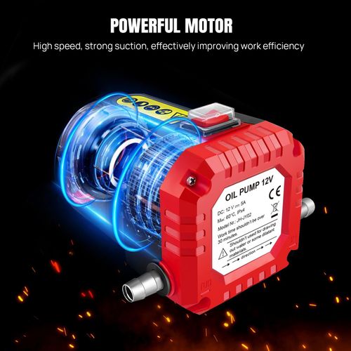 Electric Siphon Pump Extractor Diesel Pump Oil Liquid Fuel Transfer Easy Use — image 6
