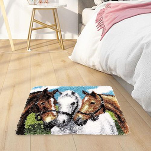 DIY Making Needlecrafts Cushion Carpet Latch Hook Rug Kit Beginners — image 6